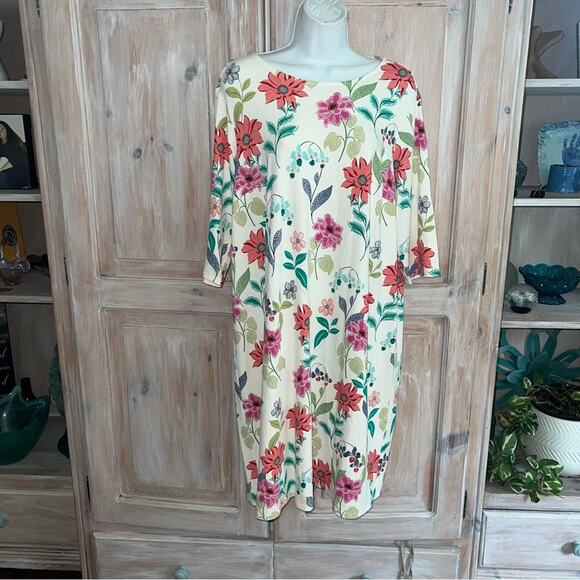 J. Jill Floral Dress Women’s 1X NEW - Picture 3 of 11